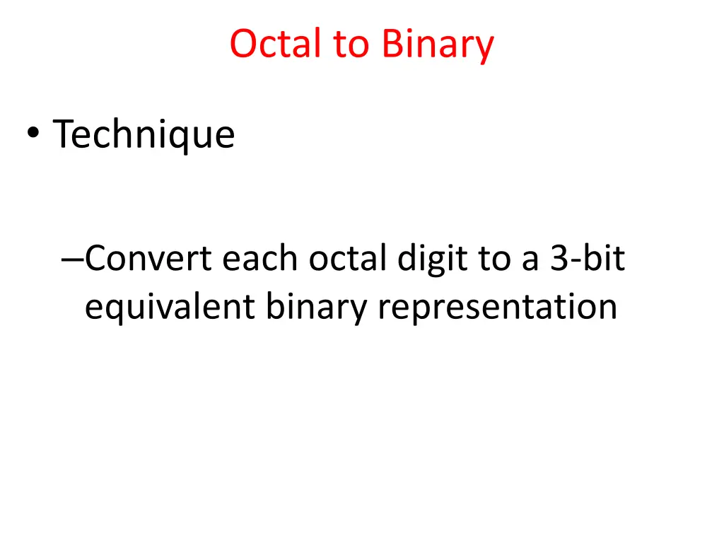 octal to binary 1