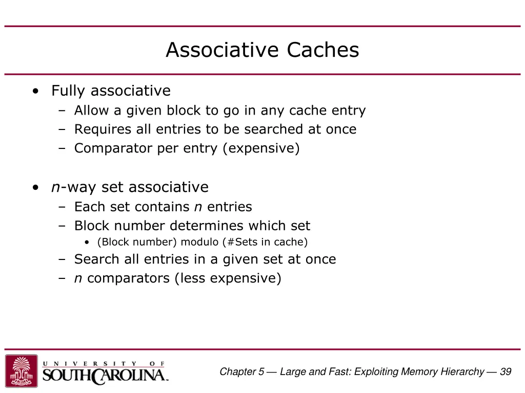 associative caches