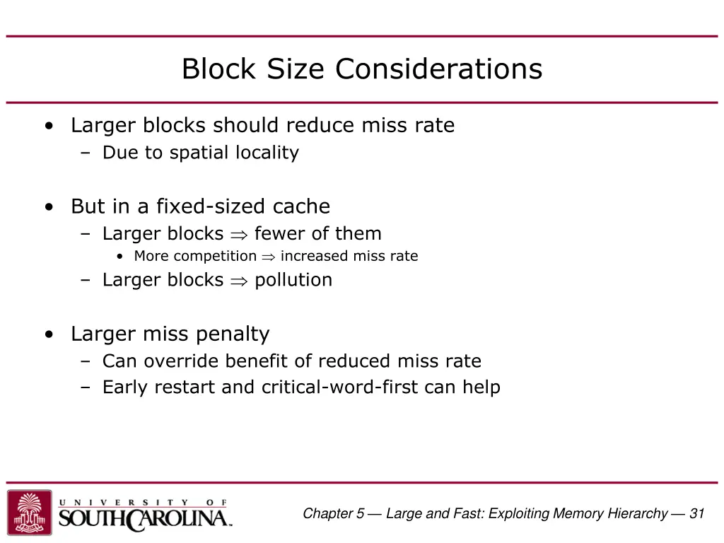 block size considerations