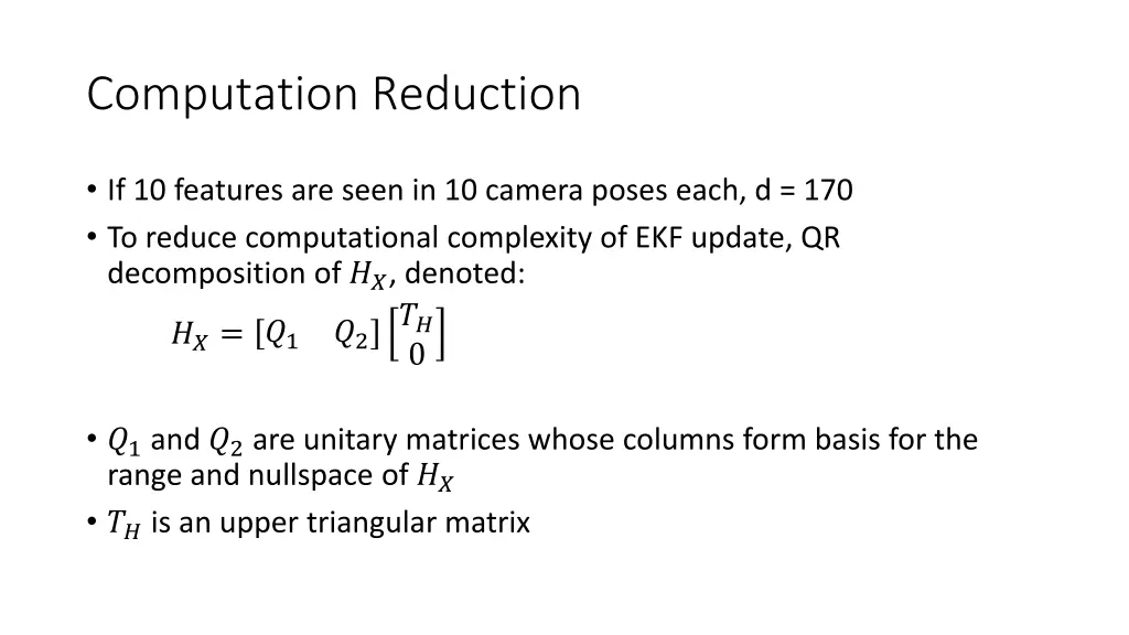 computation reduction
