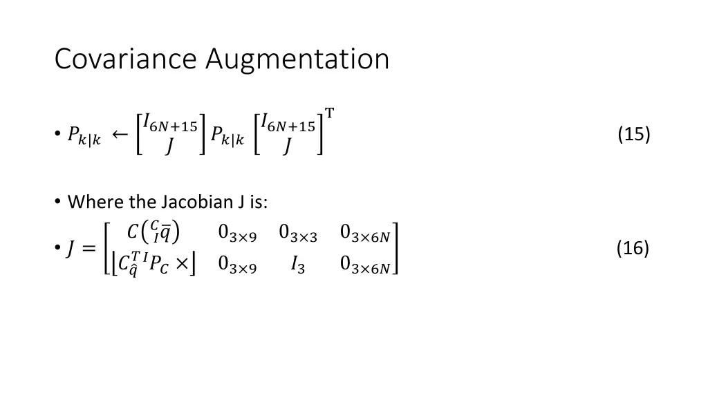 covariance augmentation