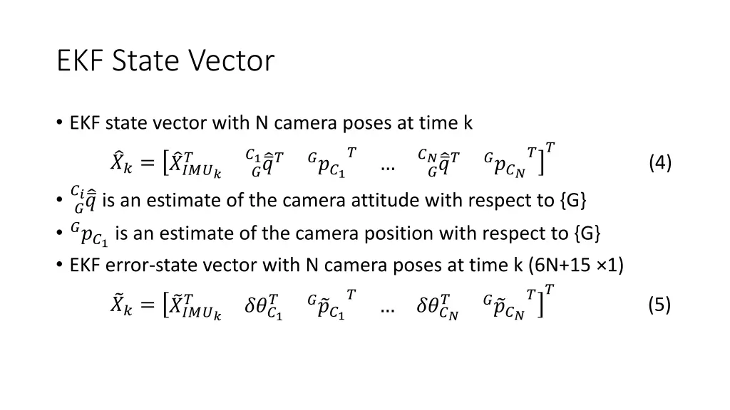 ekf state vector