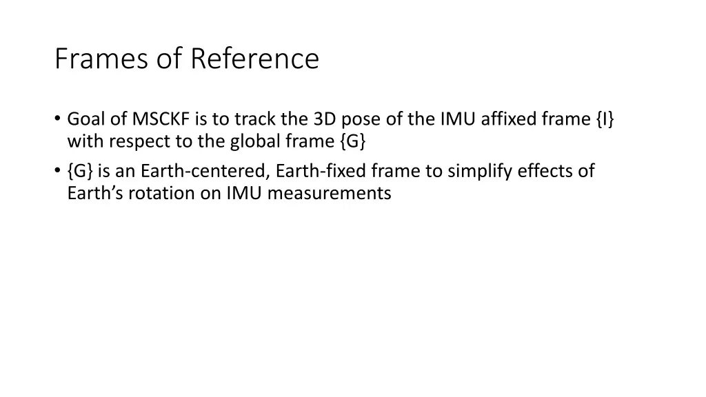 frames of reference