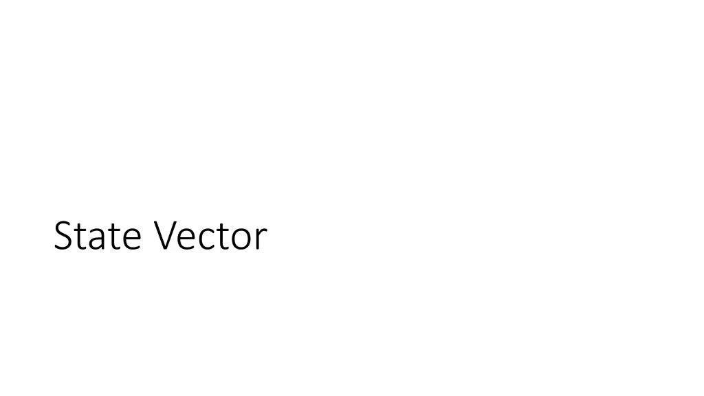 state vector