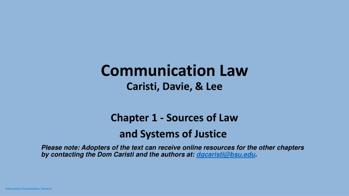 communication law caristi davie lee