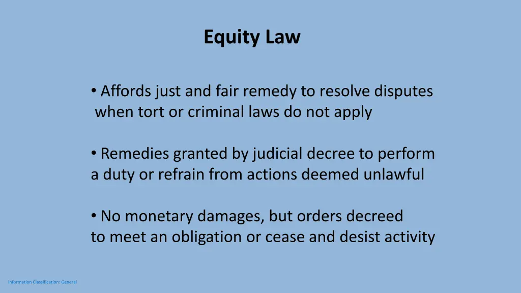 equity law