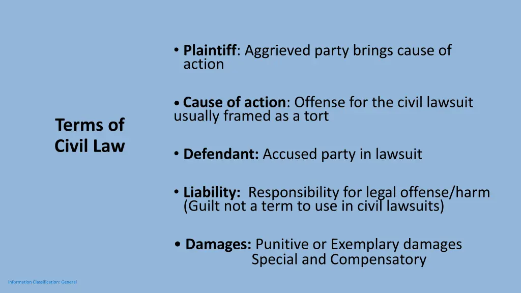 plaintiff aggrieved party brings cause of action