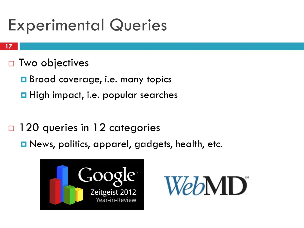 experimental queries
