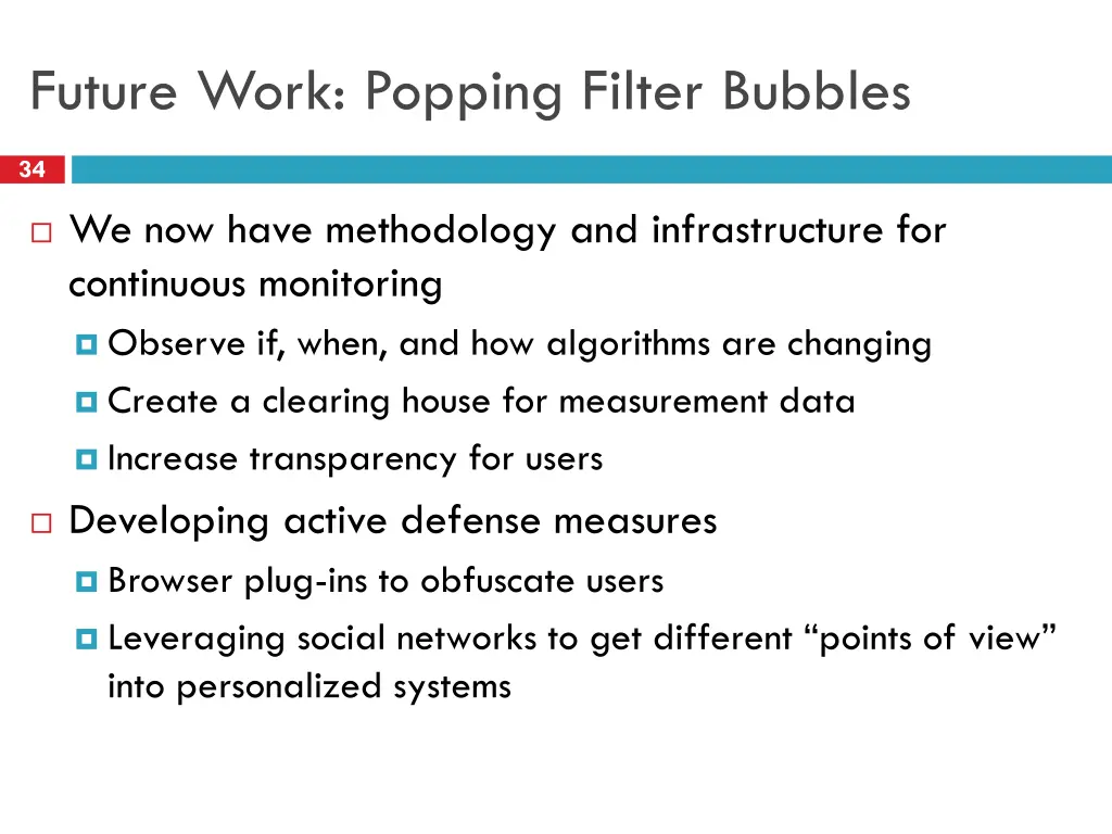 future work popping filter bubbles