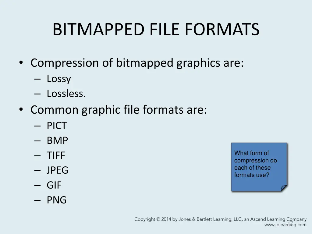 bitmapped file formats