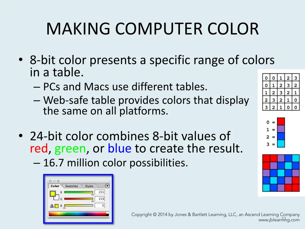 making computer color