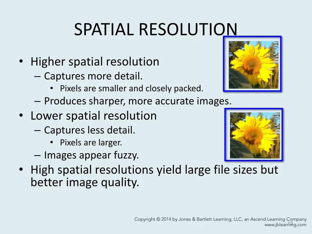 spatial resolution