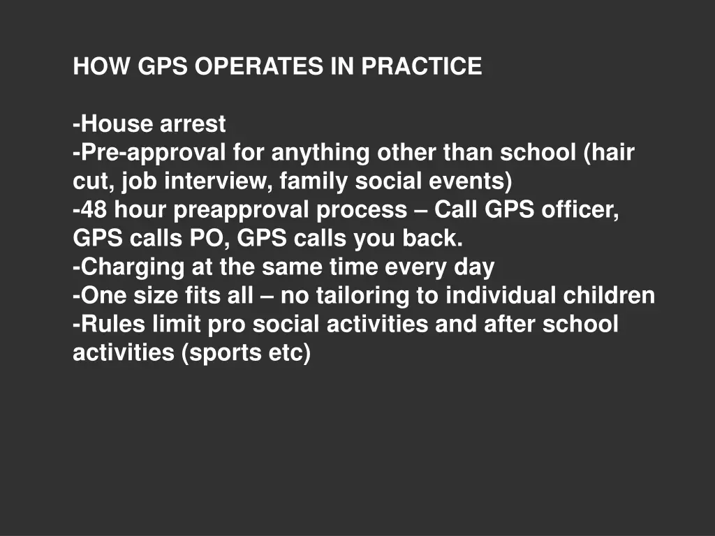 how gps operates in practice