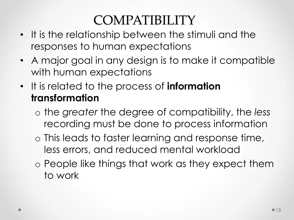 compatibility