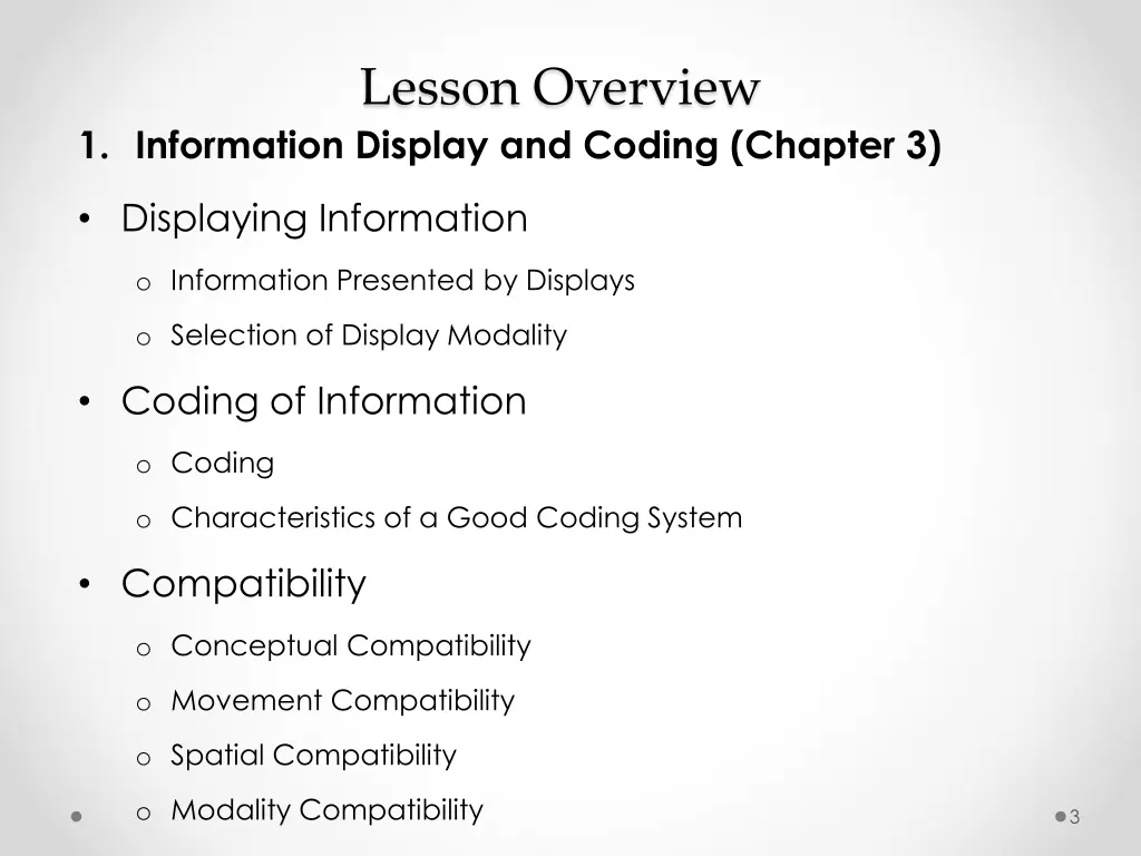 lesson overview