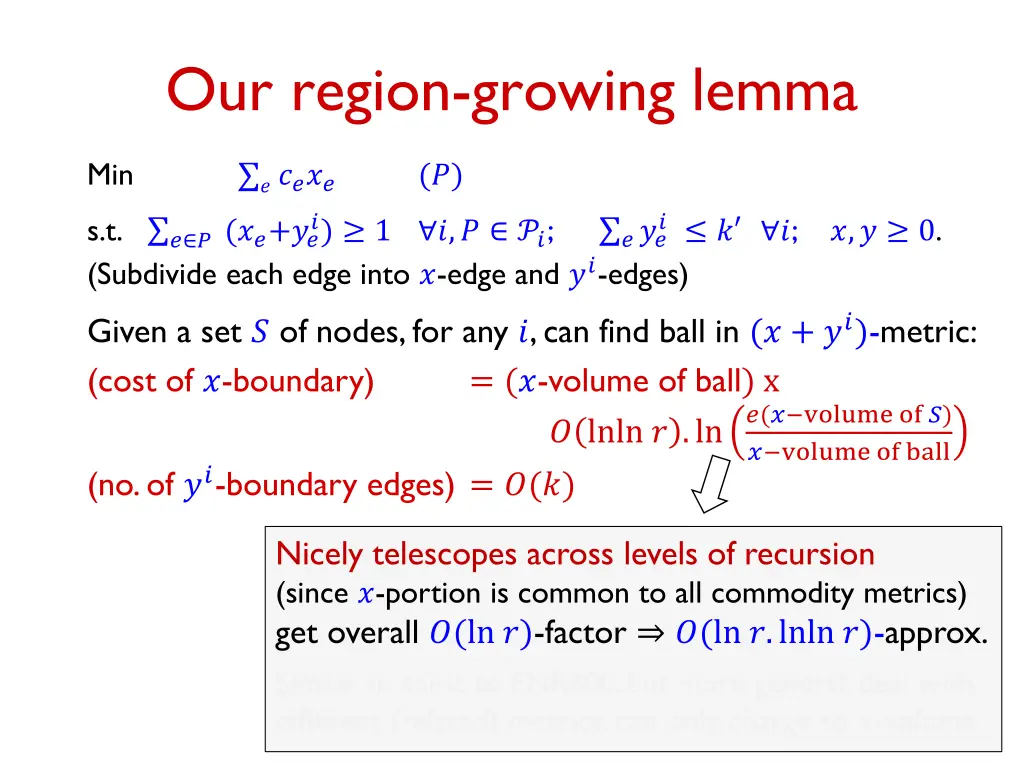 our region growing lemma