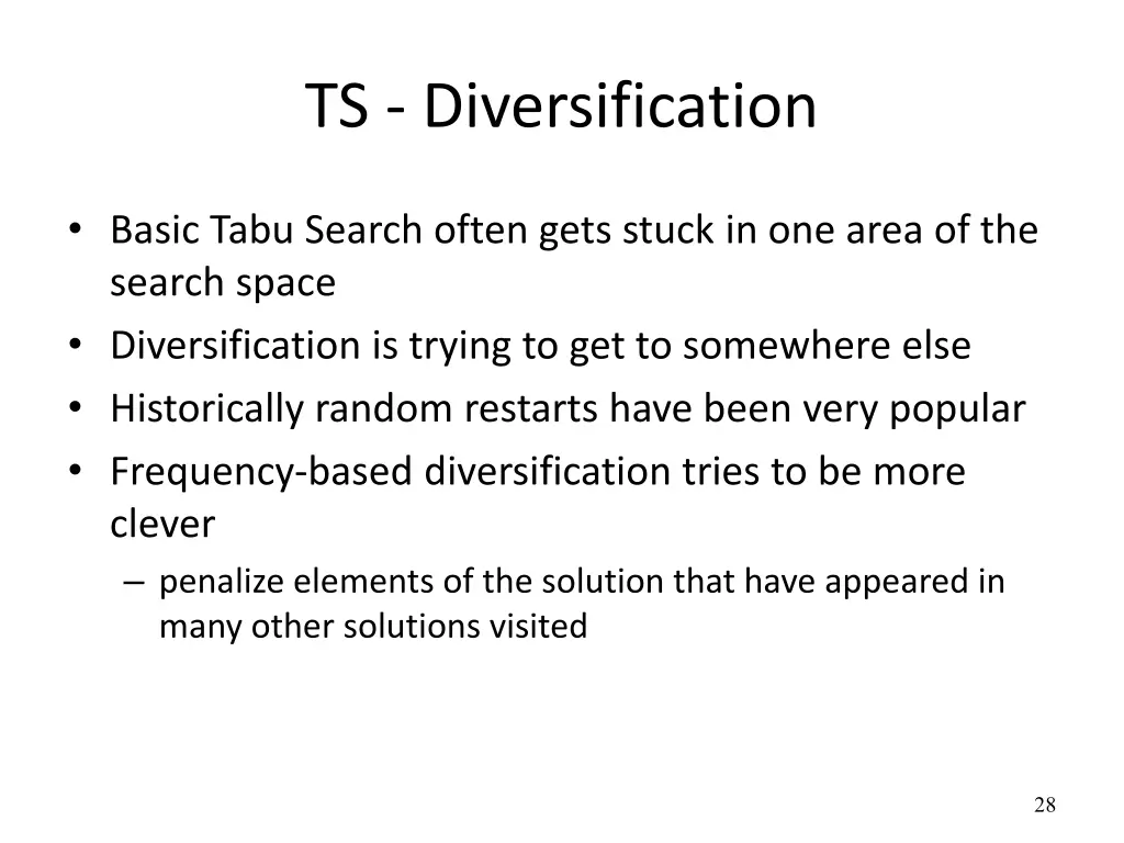 ts diversification