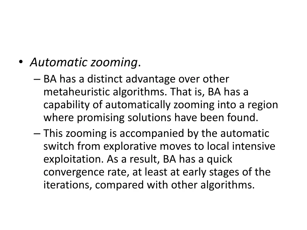automatic zooming ba has a distinct advantage