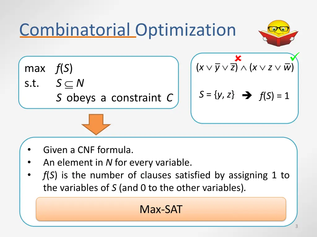 combinatorial optimization 1