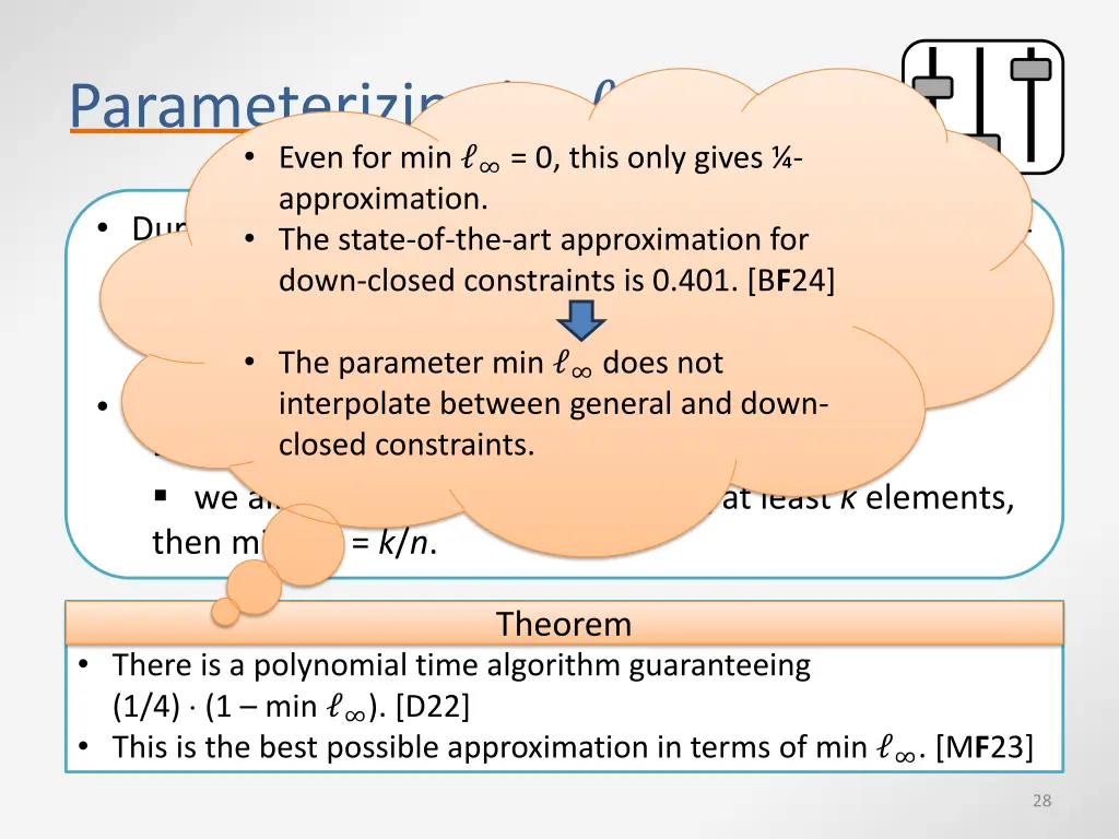 parameterizing by even for min 0 this only gives