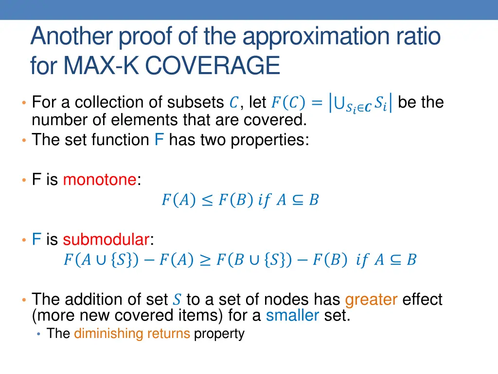 another proof of the approximation ratio