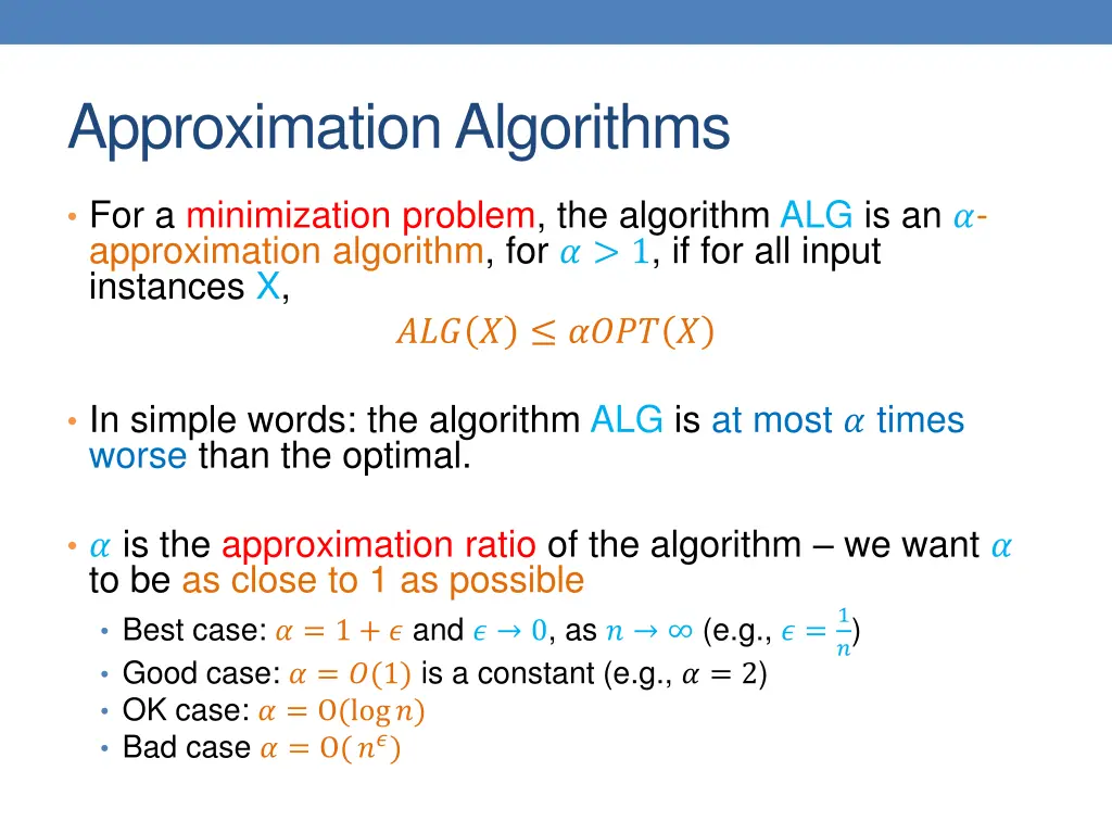 approximation algorithms 1