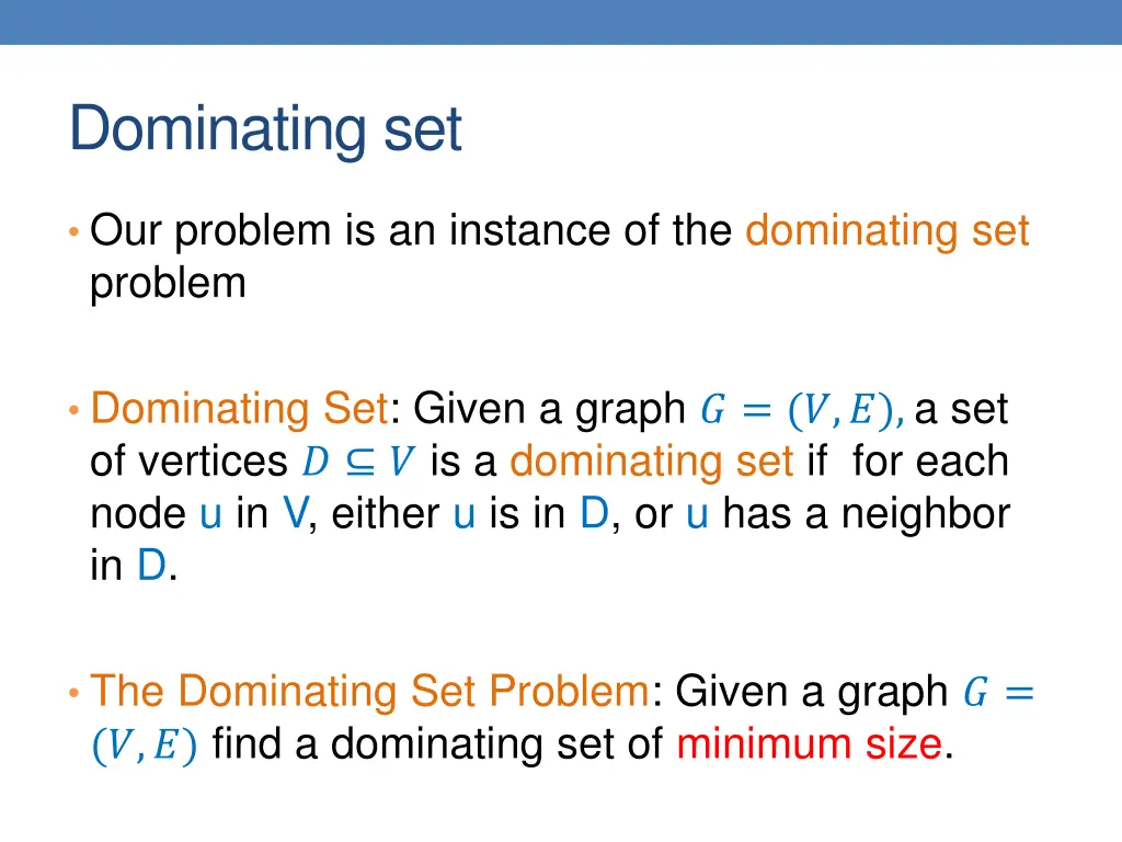 dominating set