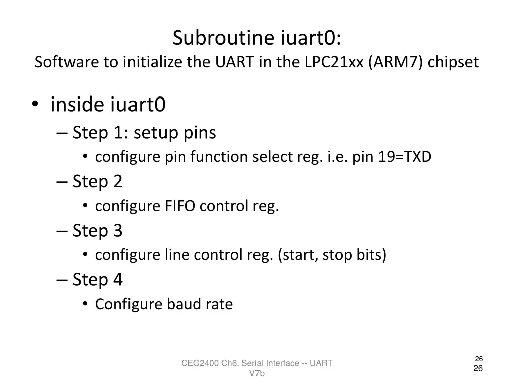 subroutine iuart0