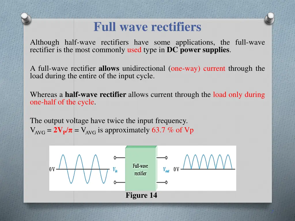 full wave rectifiers