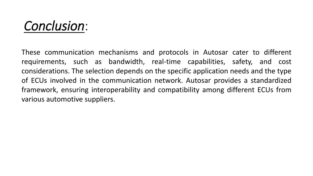 conclusion conclusion