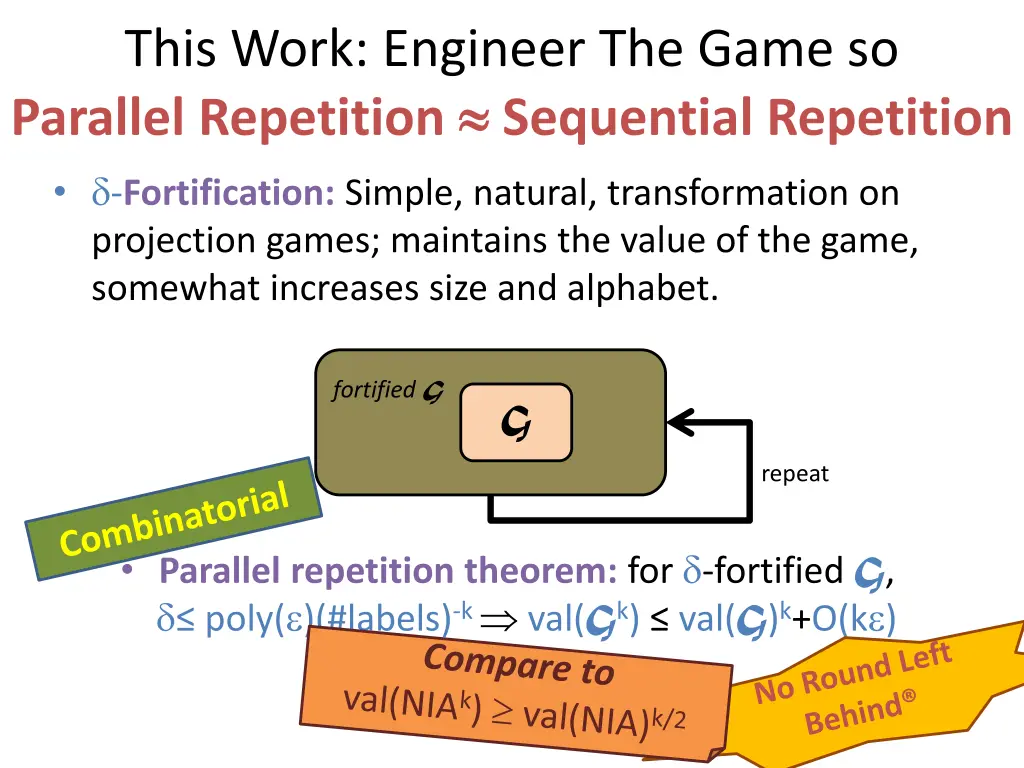 this work engineer the game so parallel