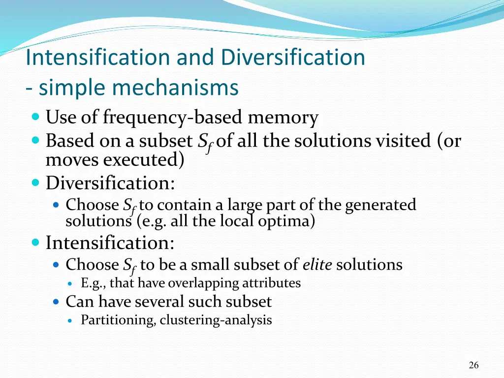 intensification and diversification simple