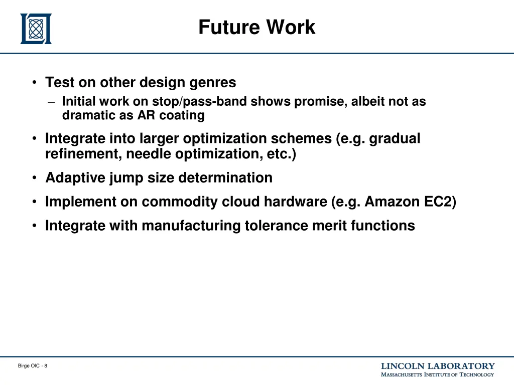future work