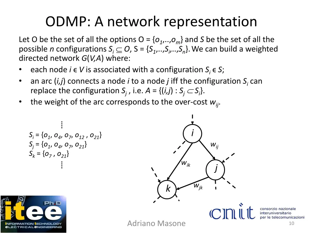 odmp a network representation