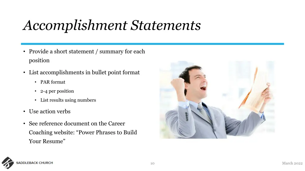 accomplishment statements