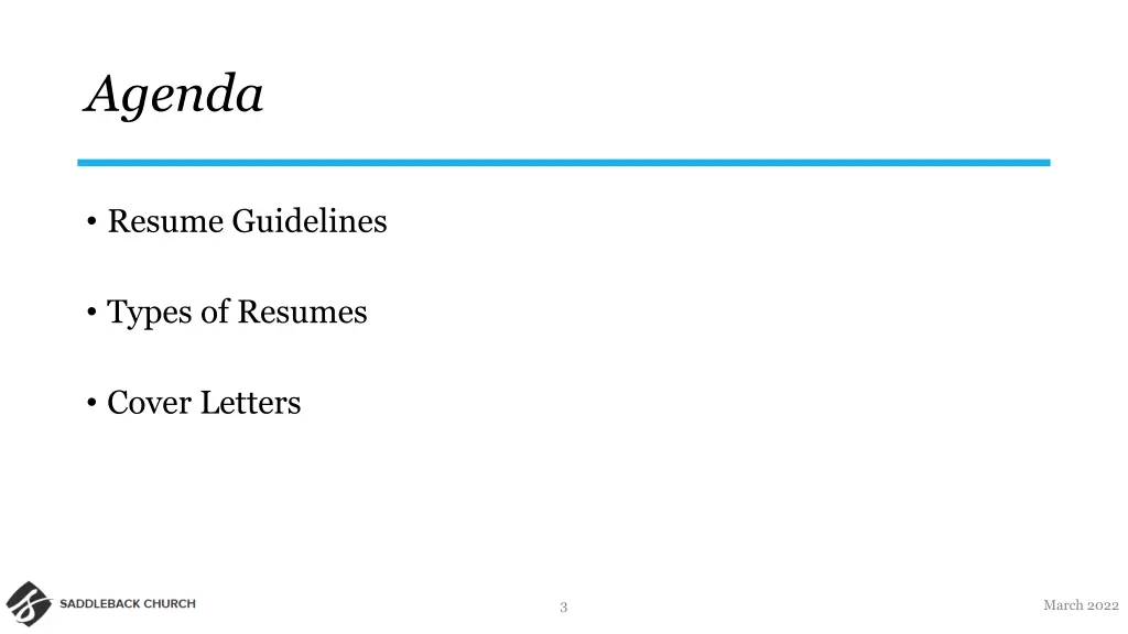 agenda