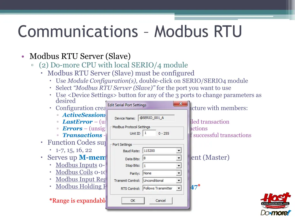 communications modbus rtu 2