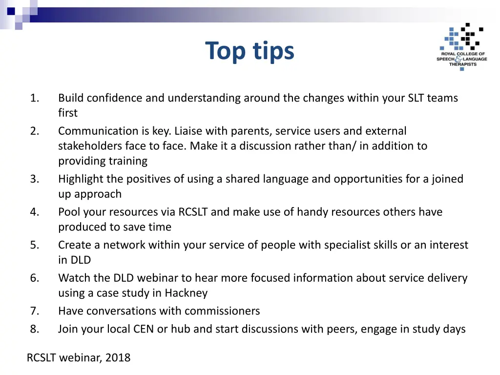 top tips