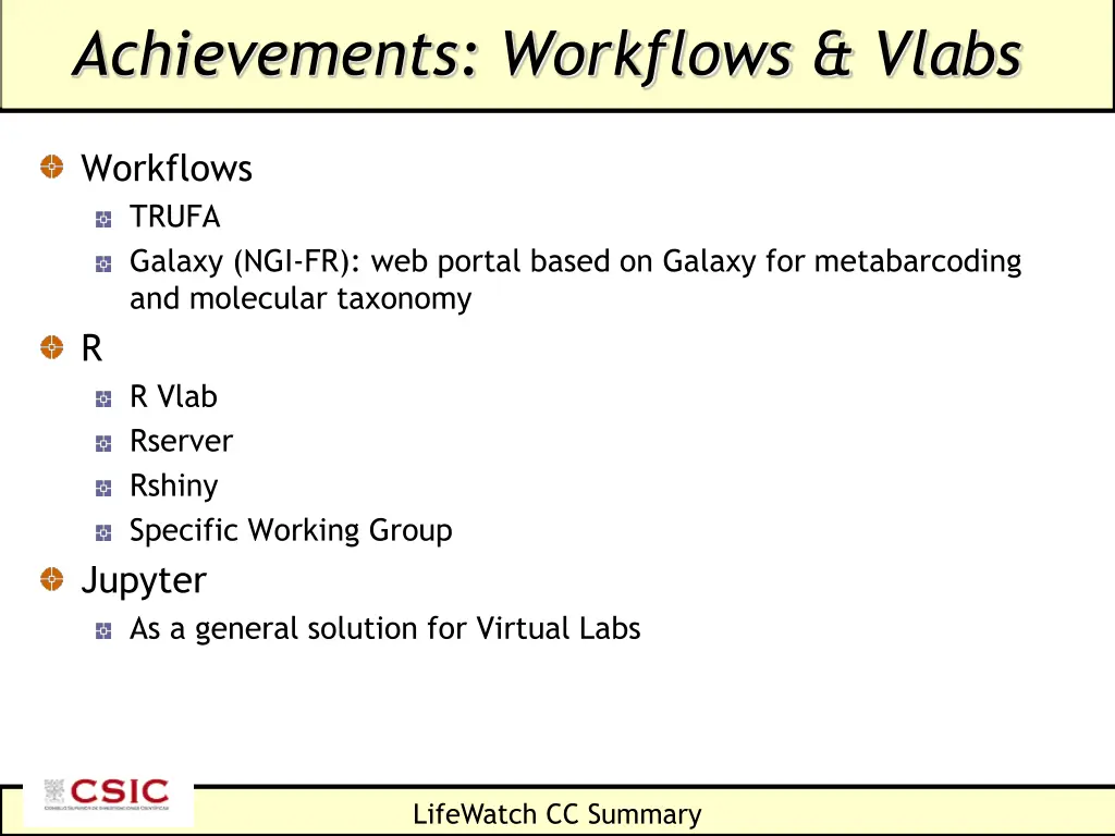 achievements workflows vlabs