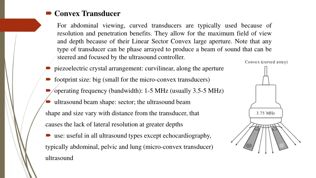 convex transducer