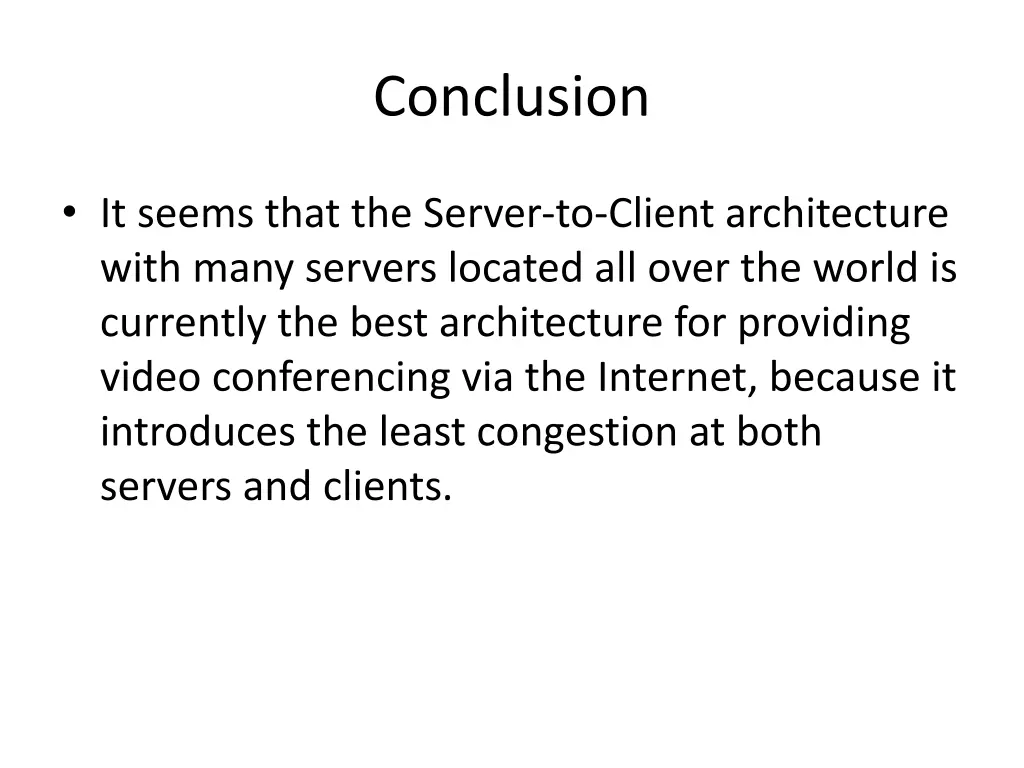 conclusion