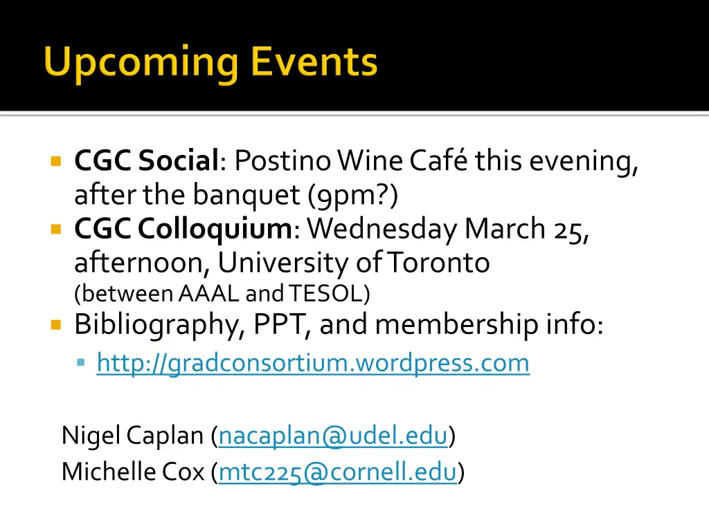cgc social postino wine caf this evening after