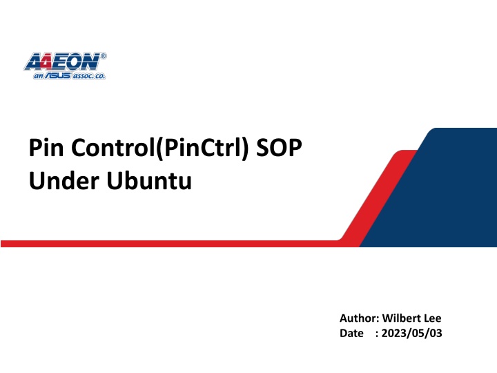 pin control pinctrl sop under ubuntu