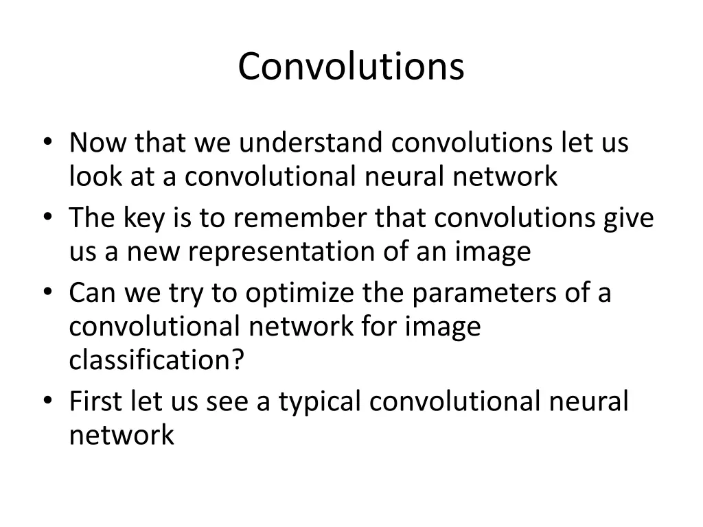 convolutions