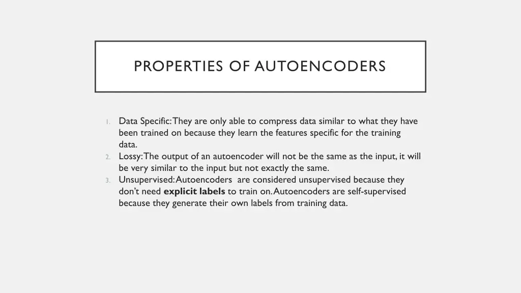 properties of autoencoders