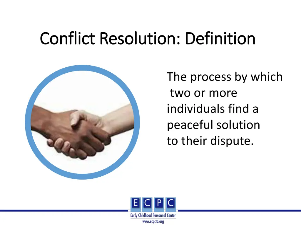 conflict resolution definition conflict