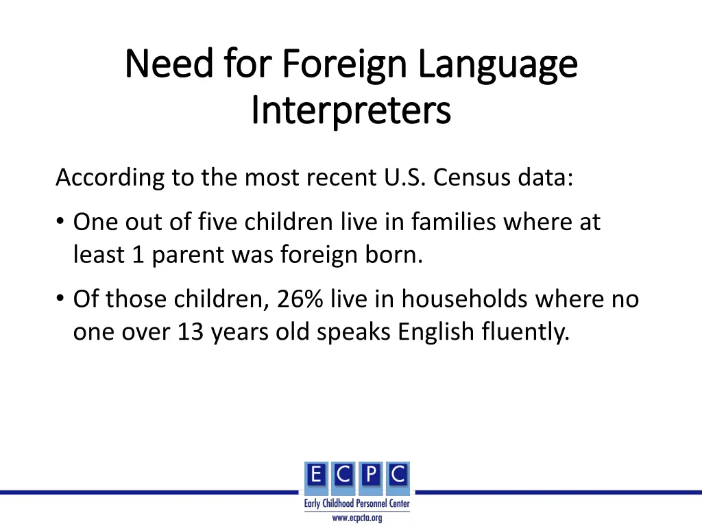 need for foreign language need for foreign