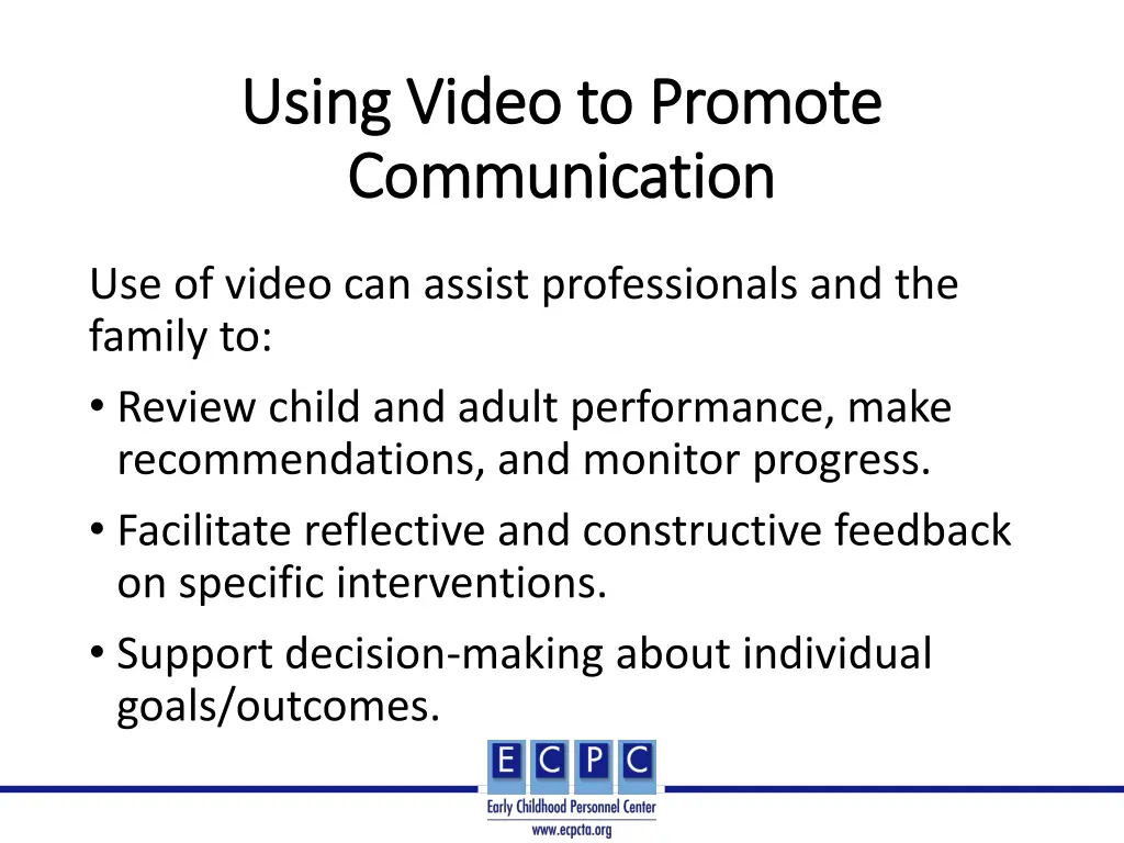 using video to promote using video to promote