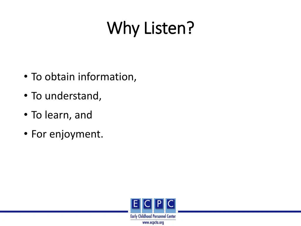 why listen why listen