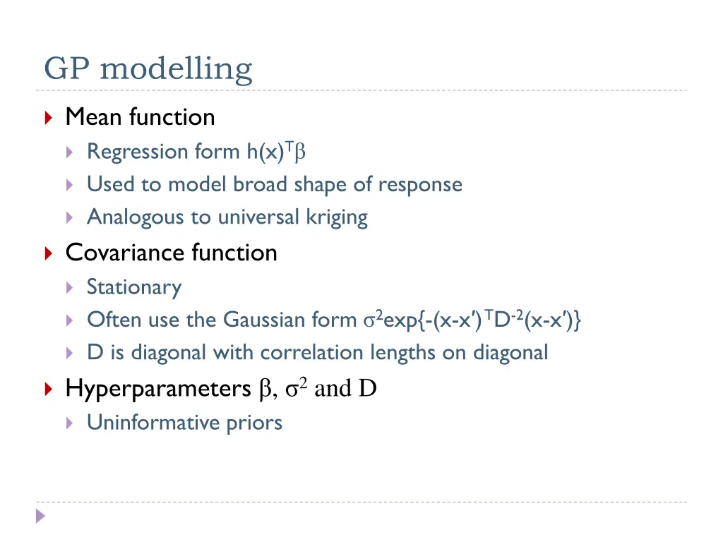 gp modelling